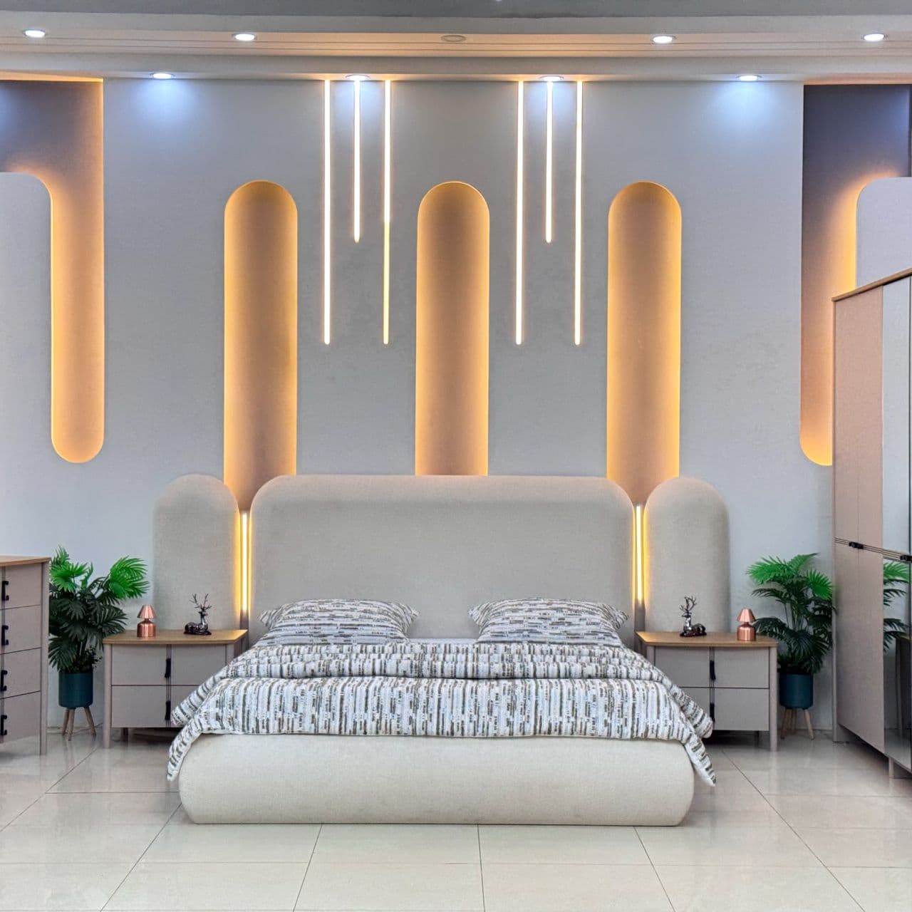 Modern Gray Luxury Bedroom Set